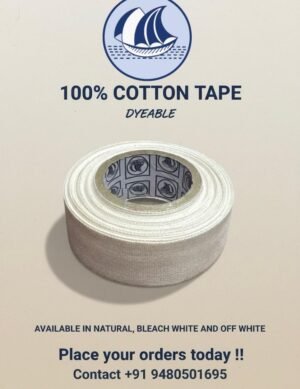 100% PURE COTTON TAPE DYABLE